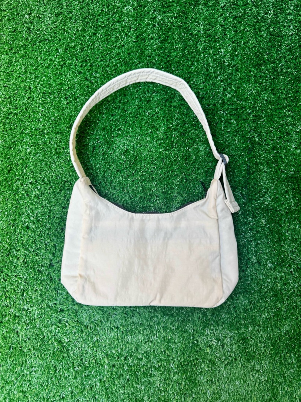 BAGGU Mini Nylon Cream Shoulder Bag - Picture 2 of 4